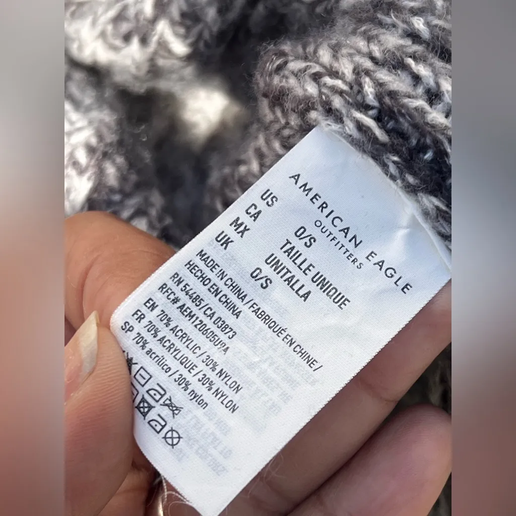 American Eagle Soft Shawl Poncho Sweater - Image 8