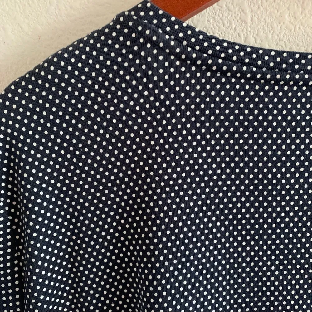 Tommy Hilfiger Plus Size Polka Dot Blue Tee Classic Tee T-Shirt Trendy Basic 2X - Image 6