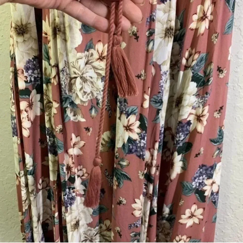 TORRID Midi Challis Off-Shoulder Pink Floral Dress Size 2X MSRP $70 - Image 11
