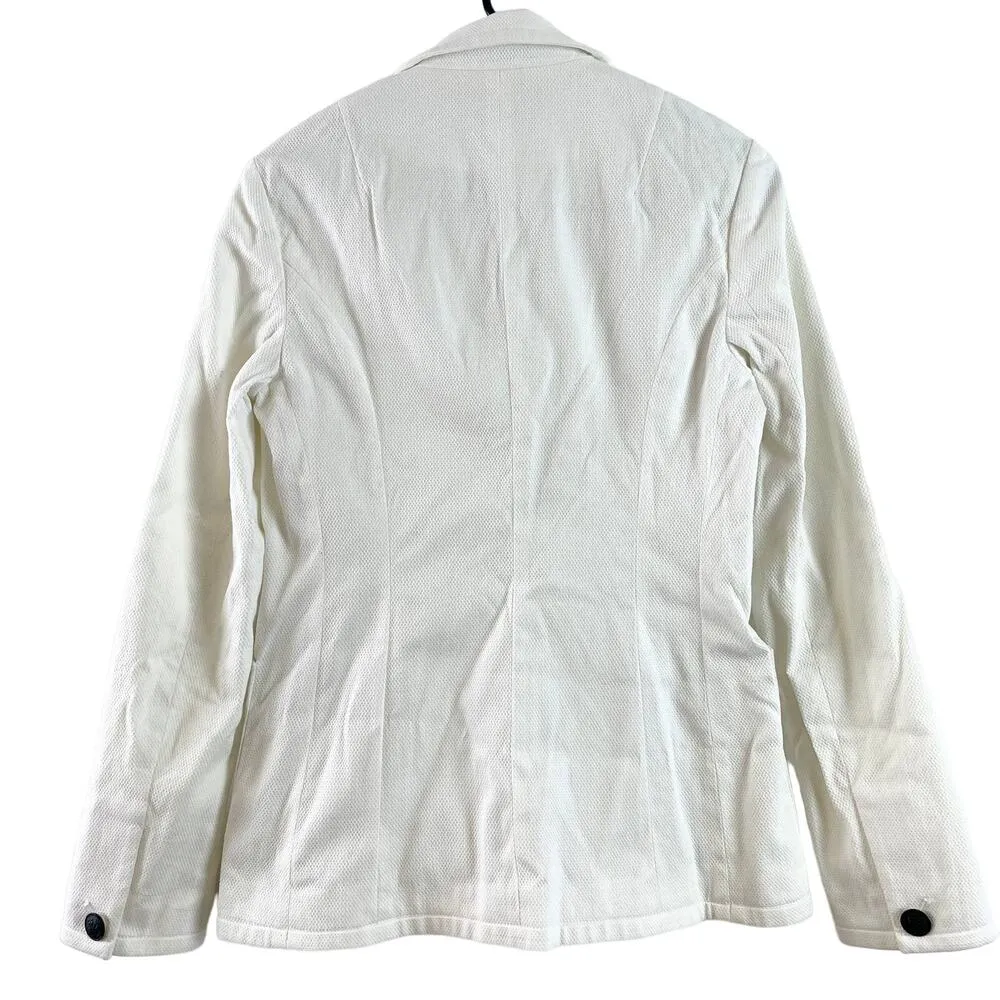 Rag & Bone Redgrave Textured Three Button Collared Blazer Jacket Vanilla Size 4 - Image 6