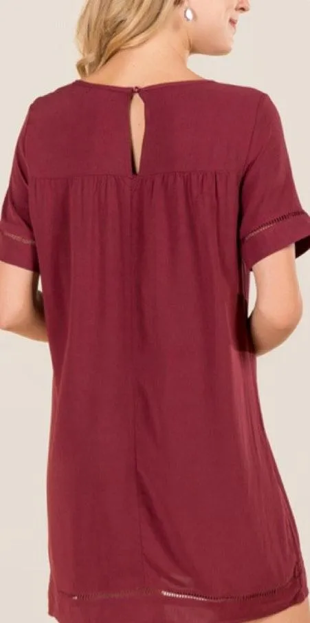 Francesca’s Karoline Embroidered Shift Dress  - Image 4