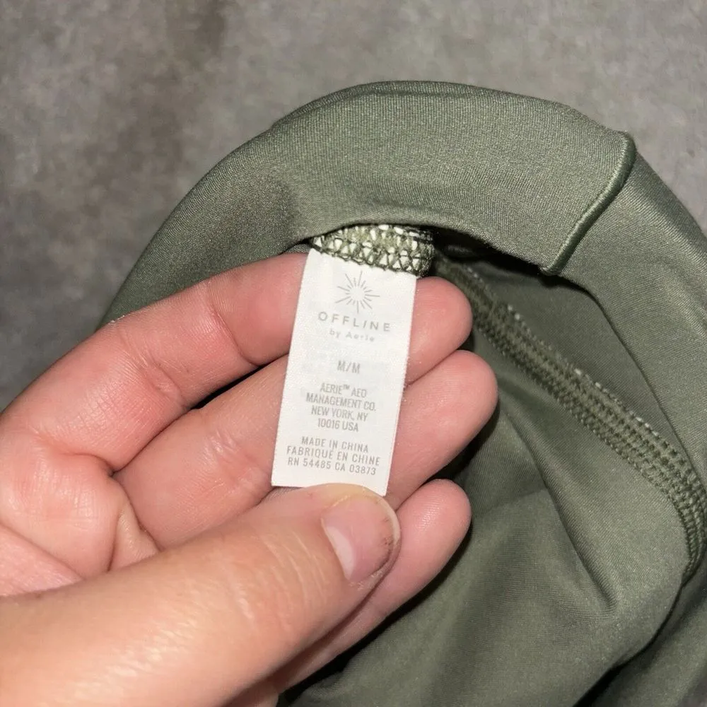 Aerie Offline Maggie Ruffle Tennis Skirt Olive Green Skort Womens‎ Size Medium - Image 8