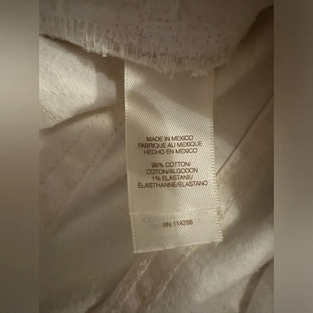 NWT FRYE Veronica Cropped Skinny Stretch Jeans Winter White size 28 - Image 7