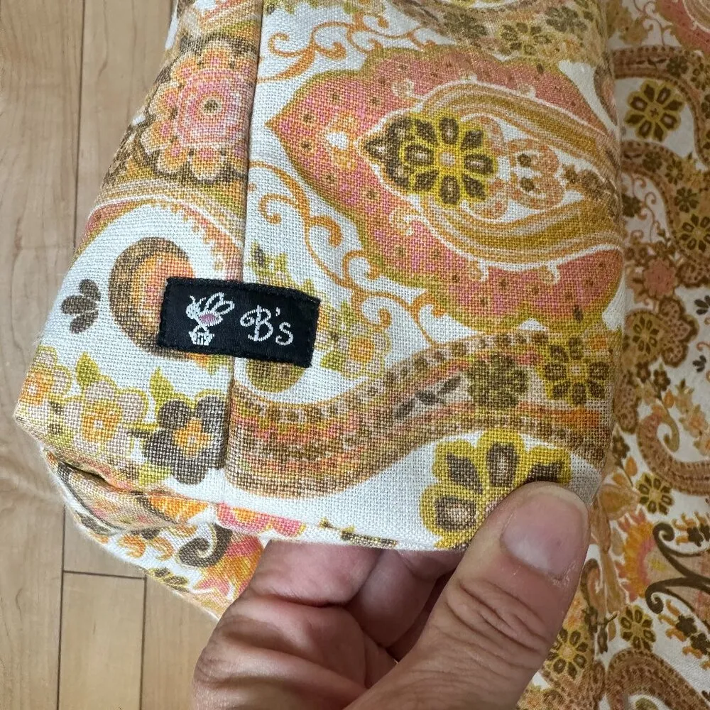 Extra Large B'S PURSES Tote Bag Beach Bag Snap Closure Orange - Image 5