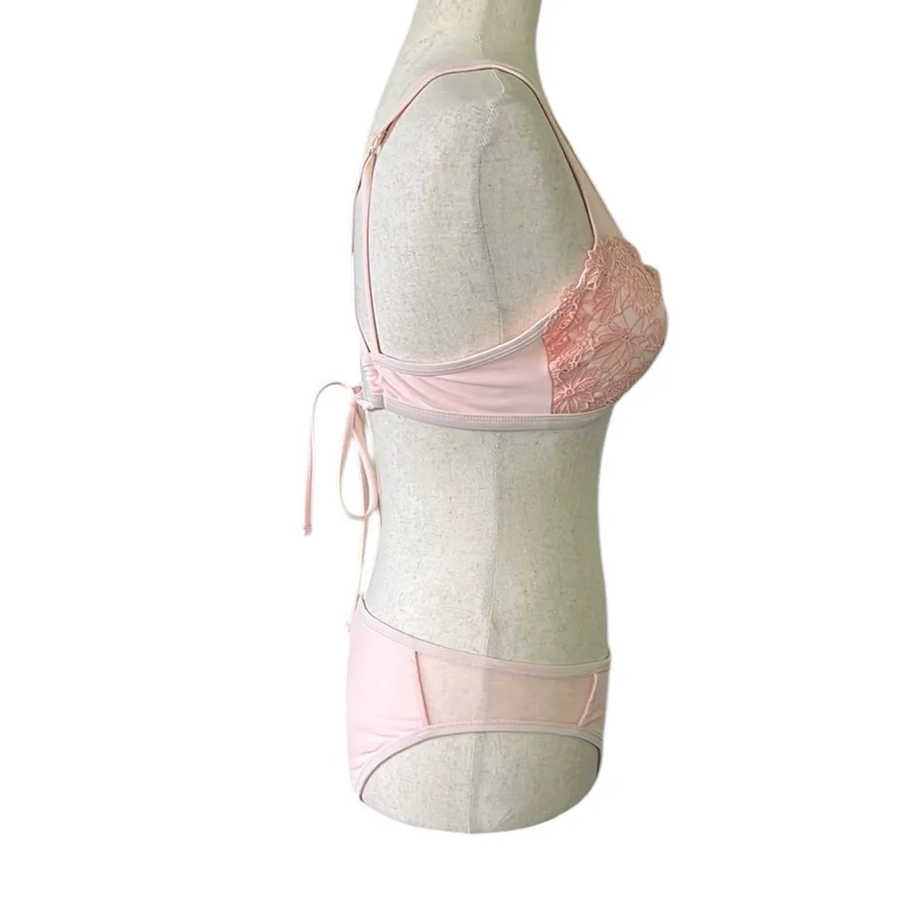 Xhilaration pale blush hipster crochet bikini - Image 7