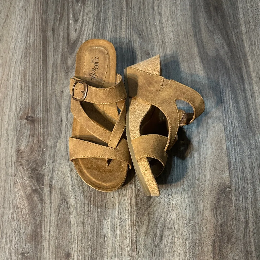 Eurosoft Women's Tan Sandals Size 10 - Image 6