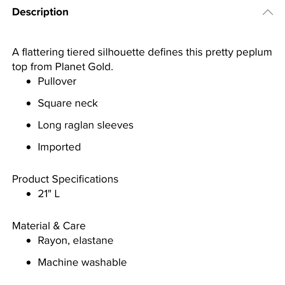 Planet Gold Midnight Blue Floral Long Sleeve Smocked Tiered Peplum Top Womens S - Image 15