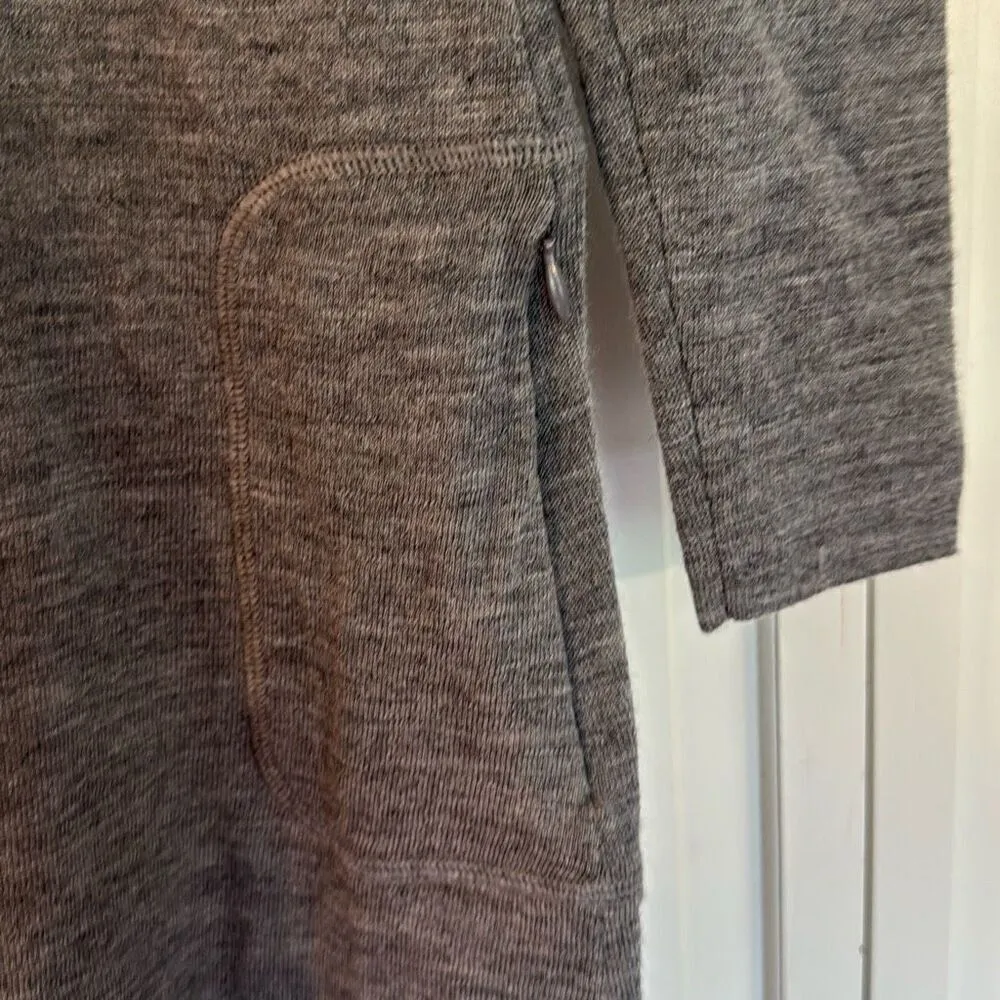 Icelandic Design 100% merino wool fairisle mock neck sweater tunic Gray - Image 8