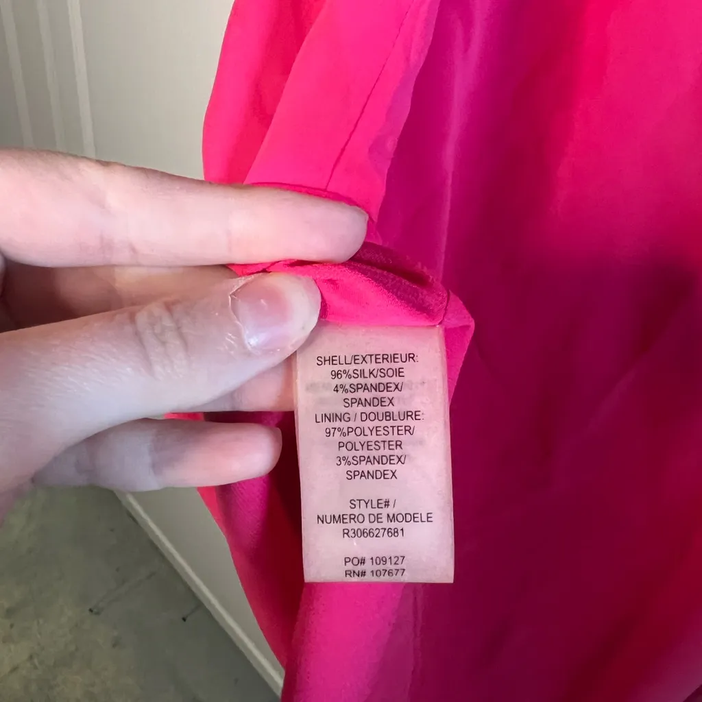 Alice + Olivia  Trina Bow Back Silk Shift Dress - Image 10