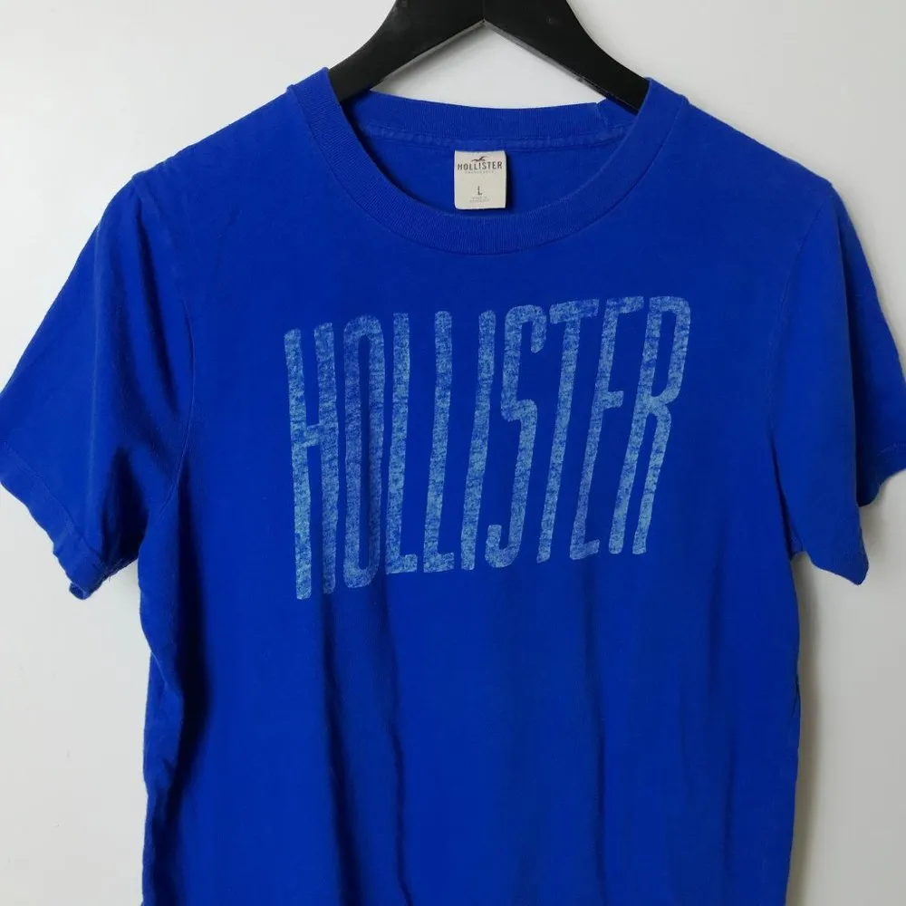 Hollister T Shirt Classic Surf Graphic Tee Short Sleeve Cotton Solid Logo L - Image 6