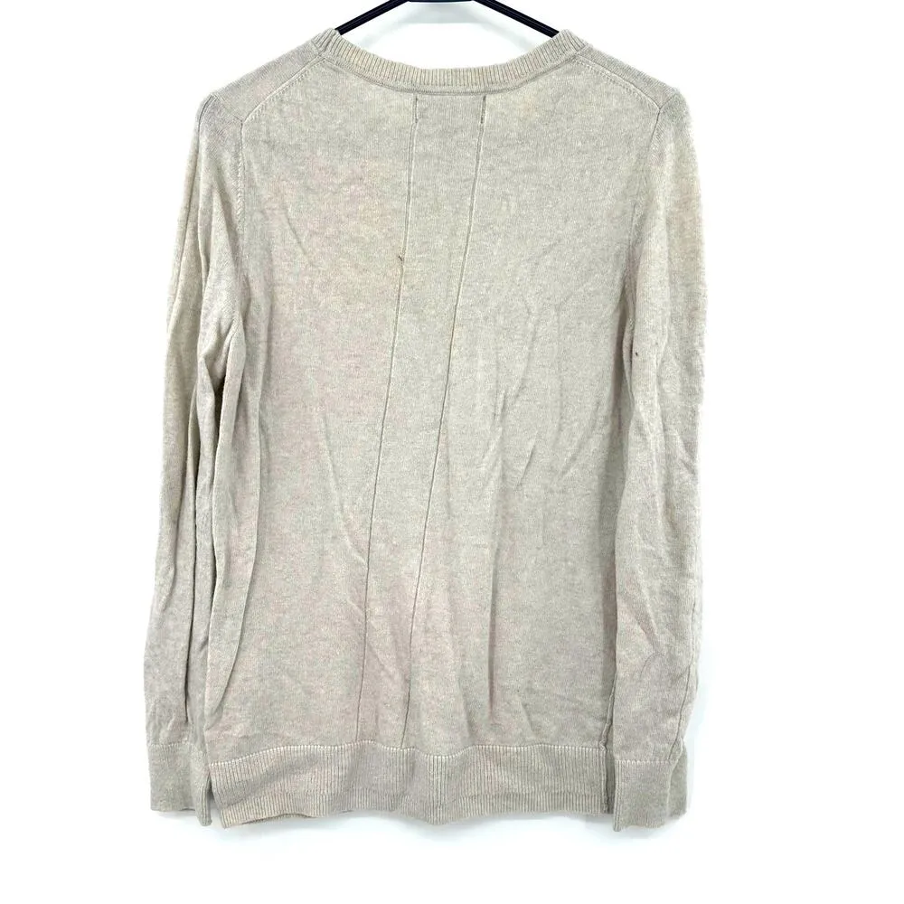 Banana Republic Size Large Filpucci Italian Yarn Crew Neck Sweater Wool Cashmere - Image 2