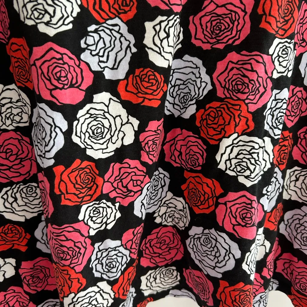 Jones New York Roses Floral T Shirt Pink Red Size 3X - Image 7