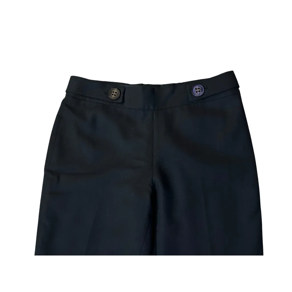 Tory Burch Pants Womens 8 Used Black Wool Lined Wide Leg Career Classic - Image 5