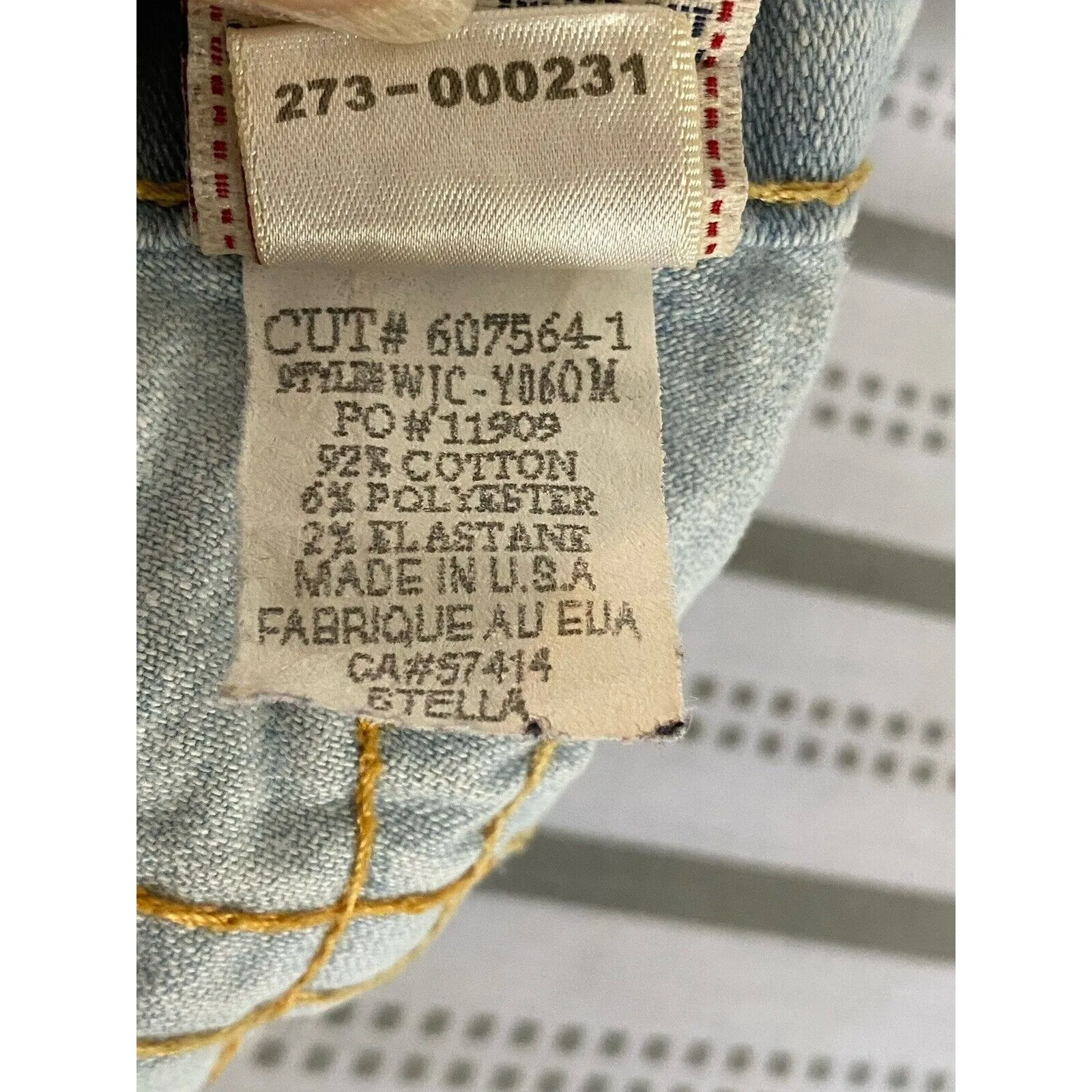 True Religion Stella Jeans Women’s Light Blue Light Wash Straight Low Rise Sz 30 - Image 12