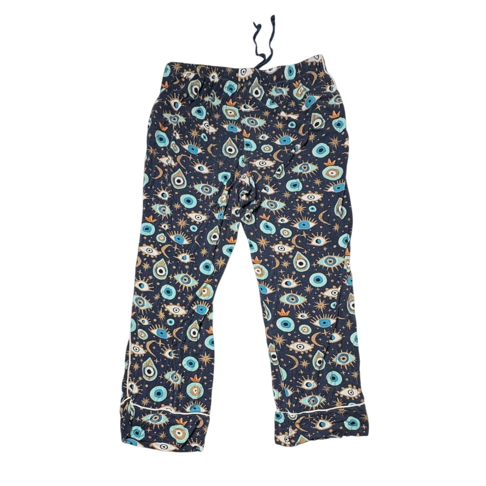 Posh Peanut Bamboo Fiona Evil Eye Blue Pajama Pant Set Long Sleeves 2XL Lounging Size XXL - Image 6