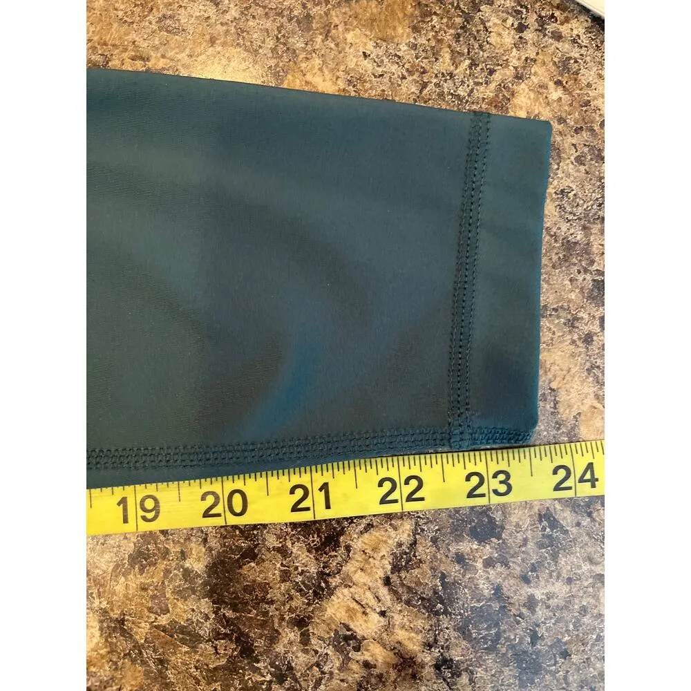 Yogalicious Lux Teal Green Crop Leggings Size Small - Image 5