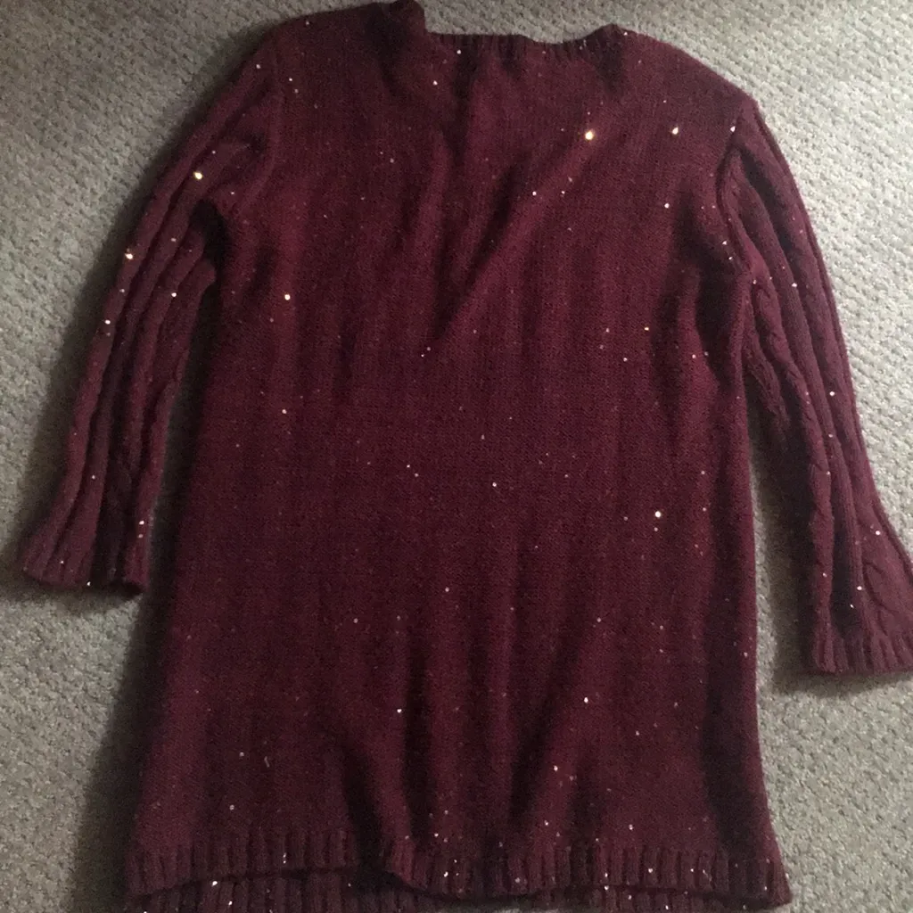 Daniel Cremieux burgundy sweater - Image 5