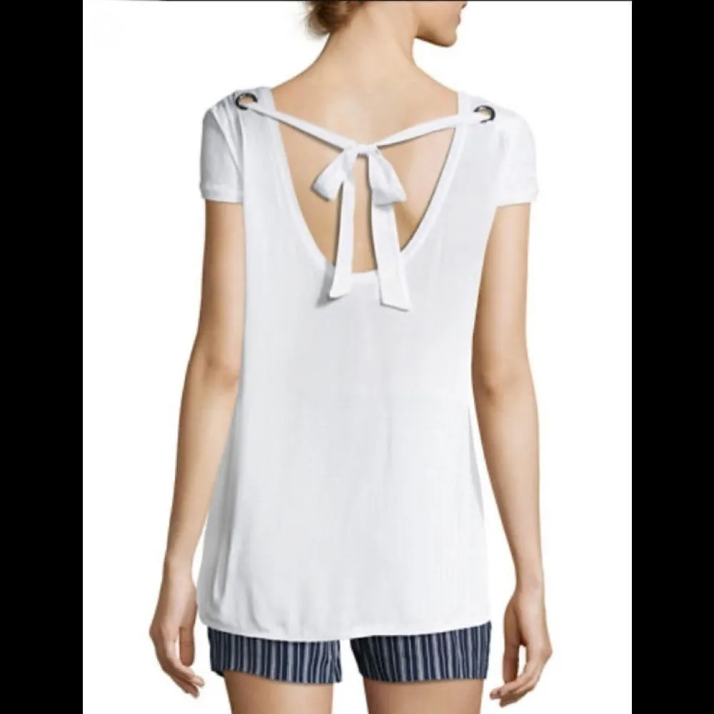 New. Laundry linen cap sleeve top. - Image 4