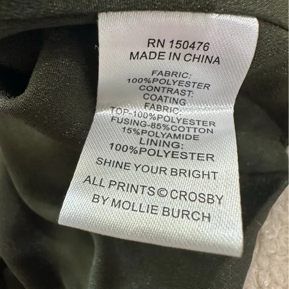 Crosby by Mollie Burch Gemma‎ Ivory Vegan Shearling Jacket Size M - Image 10