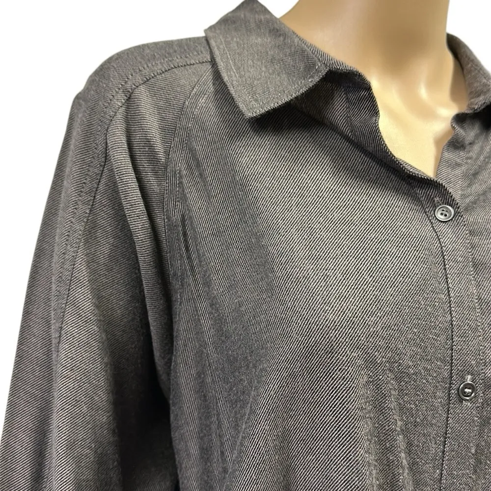 Westbound Walnut Brown Button Up Long Sleeve Rayon Blend Shirt Womens XL - Image 2