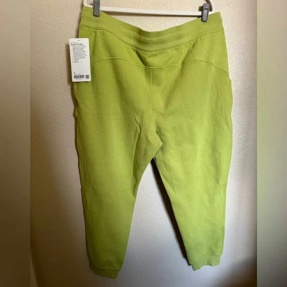 Lululemon Scuba High-Rise jogger full length Sz 18 in Wasabi Green Plus Size NEW - Image 8