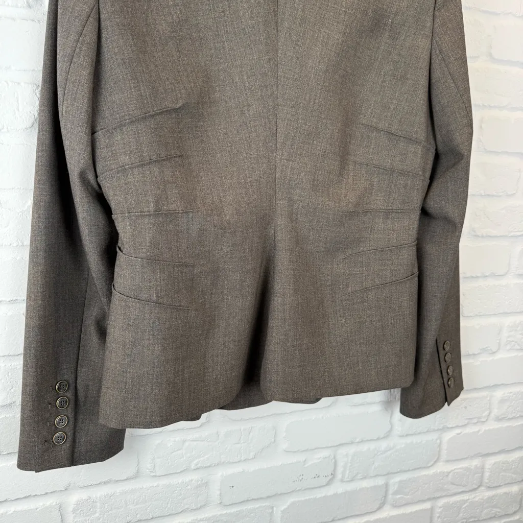 Calvin Klein Dark Gray Blazer single button Tailored Woman's Jacket workwear 16 - Image 8