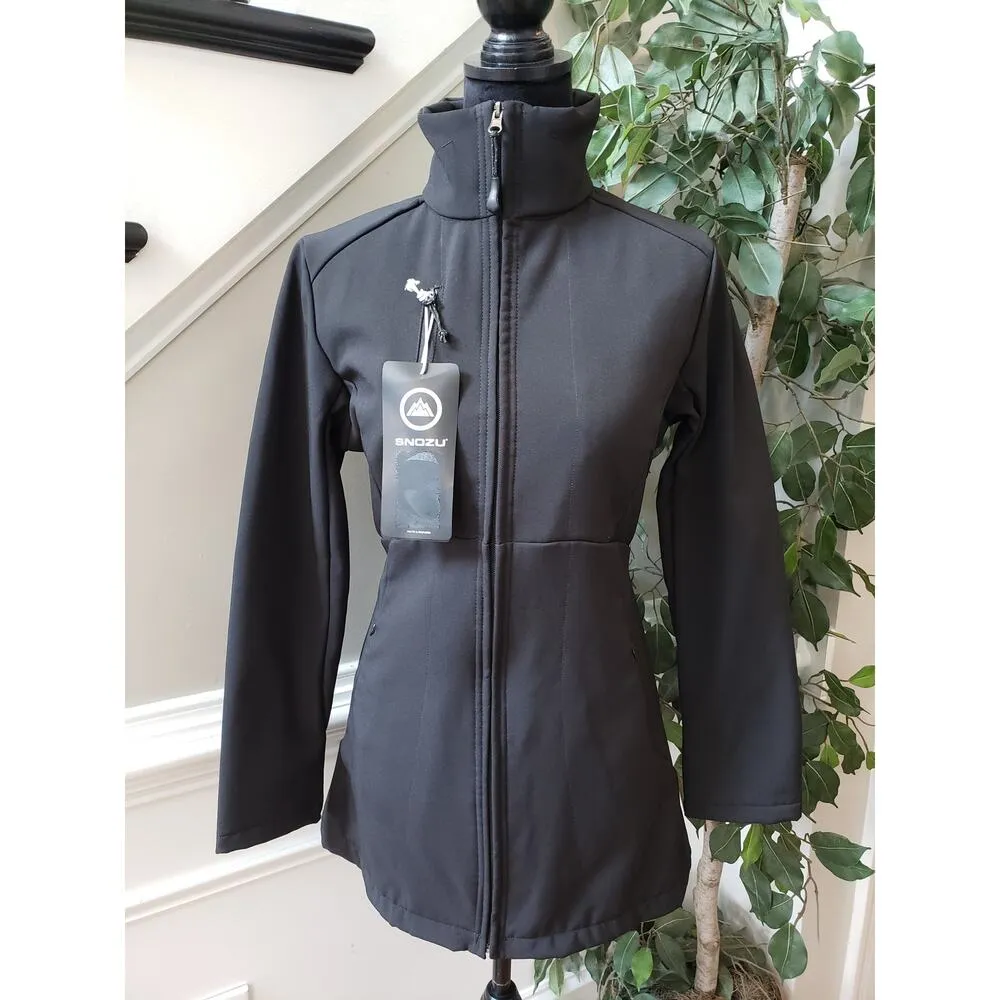 Snozu Trailblazer Jacket Womens Small Black Fleece Lined Long Sleeve Full Zipper - Image 8