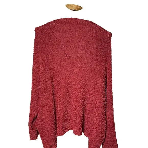 Hayden Los Angeles‎ Women's 2XL/3XL Red Boucle Open Front Cardigan Cozy Layer - Image 3