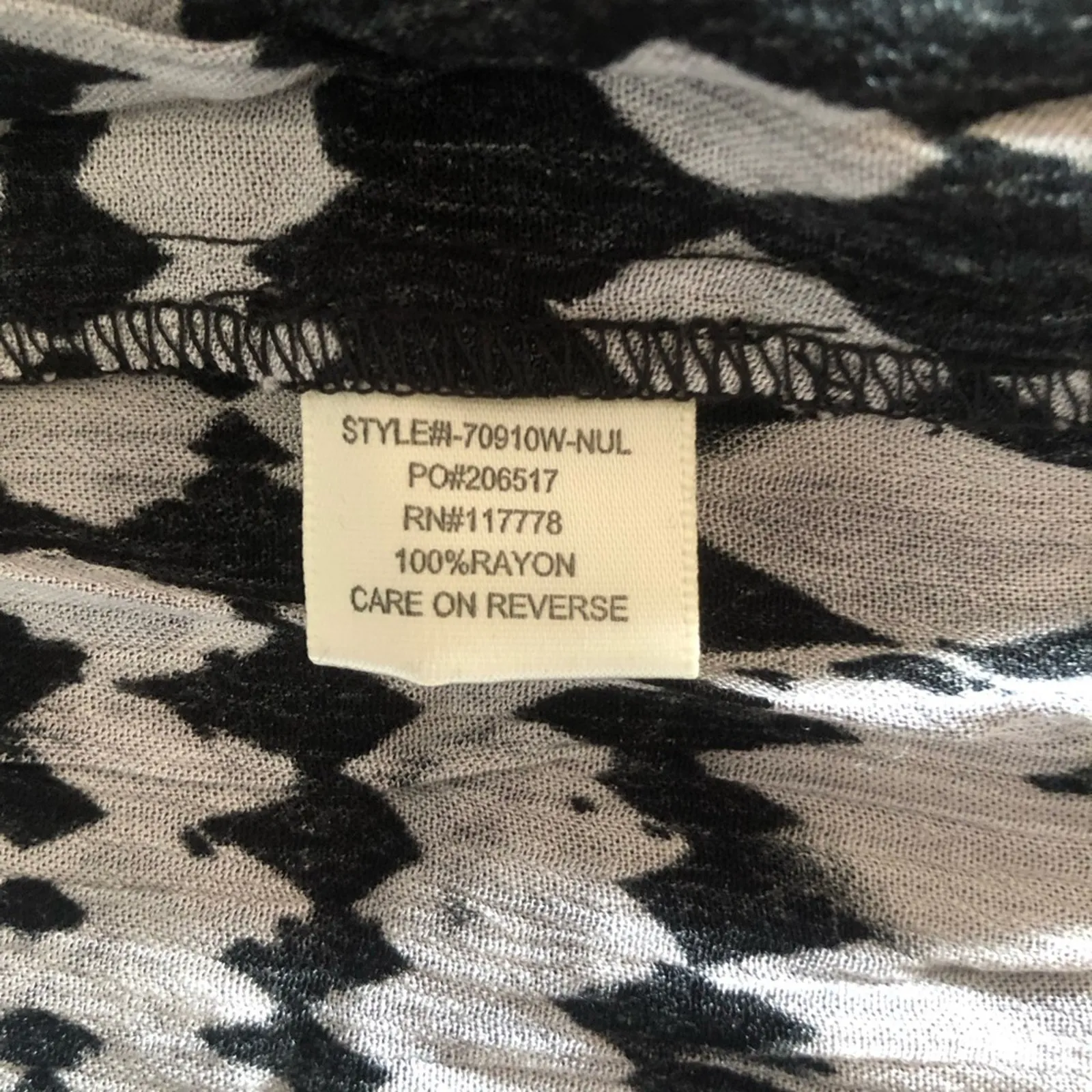 LoveStitch NWT Vici Women’s Kaleidoscope Adjustable Midi Dress Small Black Taupe - Image 16