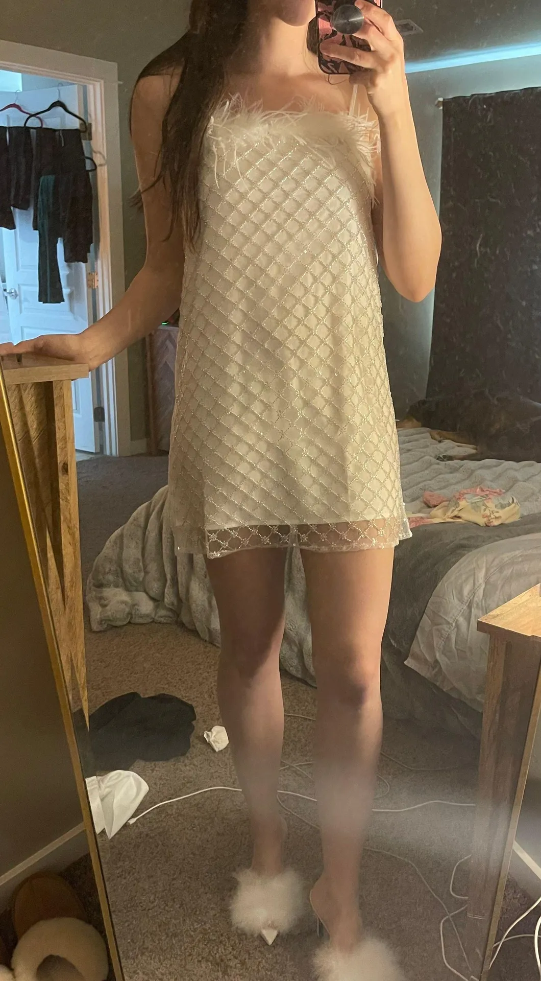 Storia Sequin feather dress - Image 12