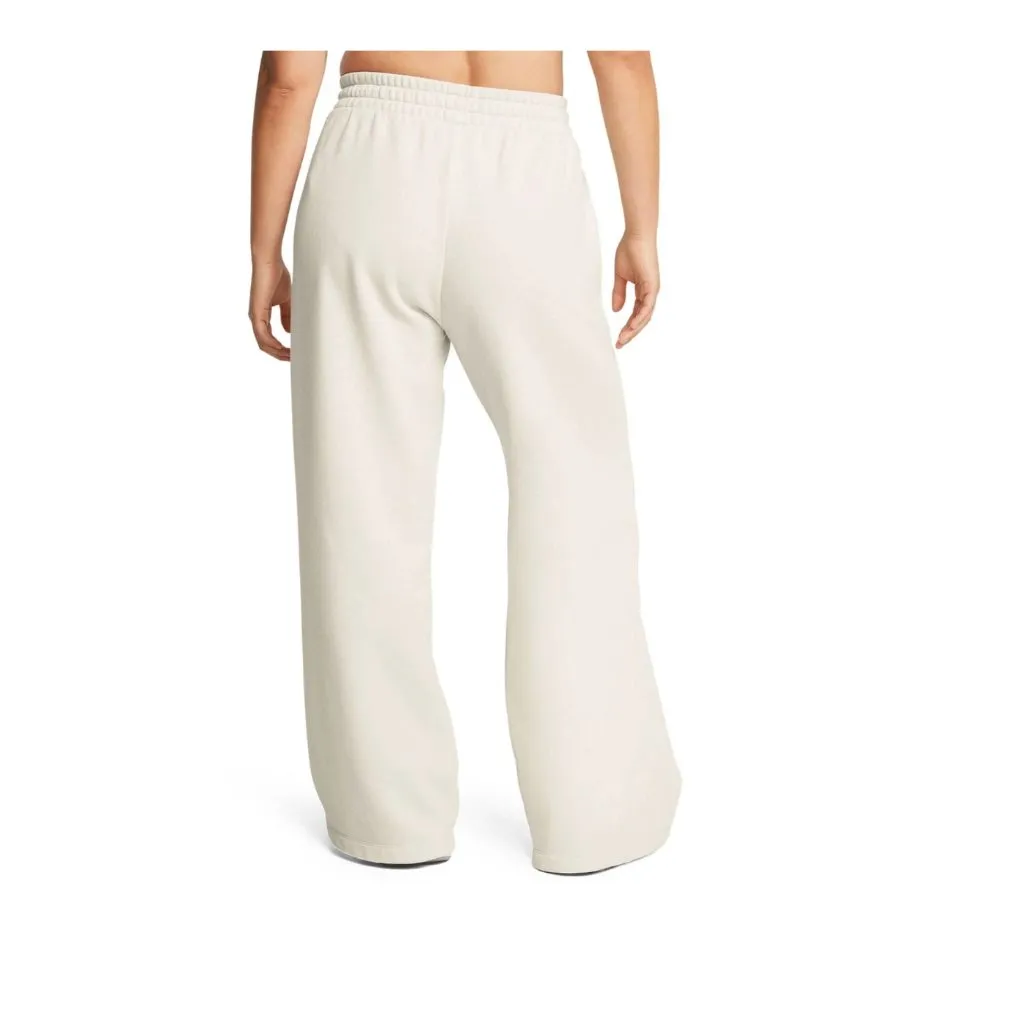 NWT Under Armour Womens Cream Rival Fleece Wide Leg Textured Sweatpants  XL - Image 6