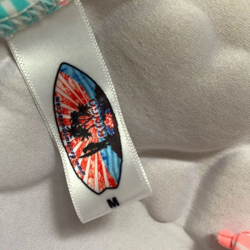 Ringo Bikini Halter Top Size Medium Blue - Image 4