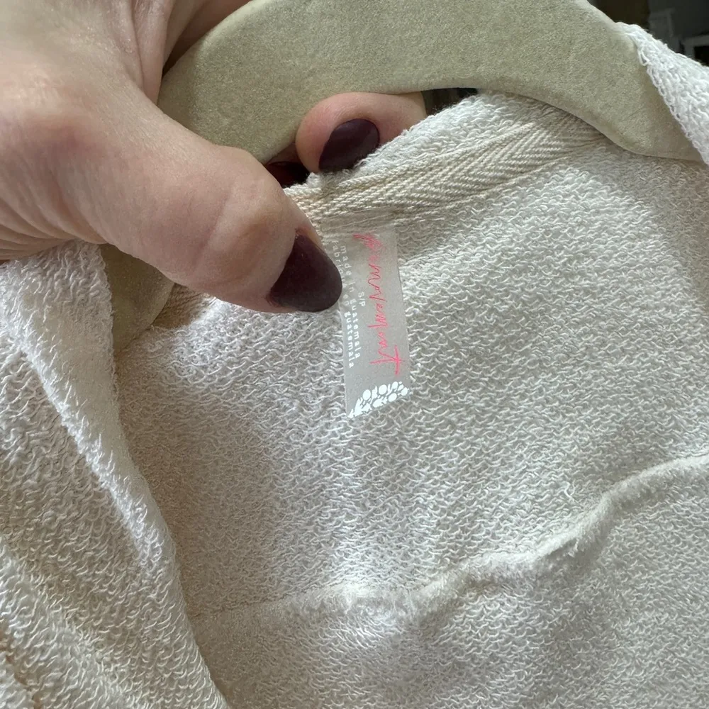 FP Movement Cardigan hoodie sweater Renegade Hooded Jacket canvas Free People White - Image 4