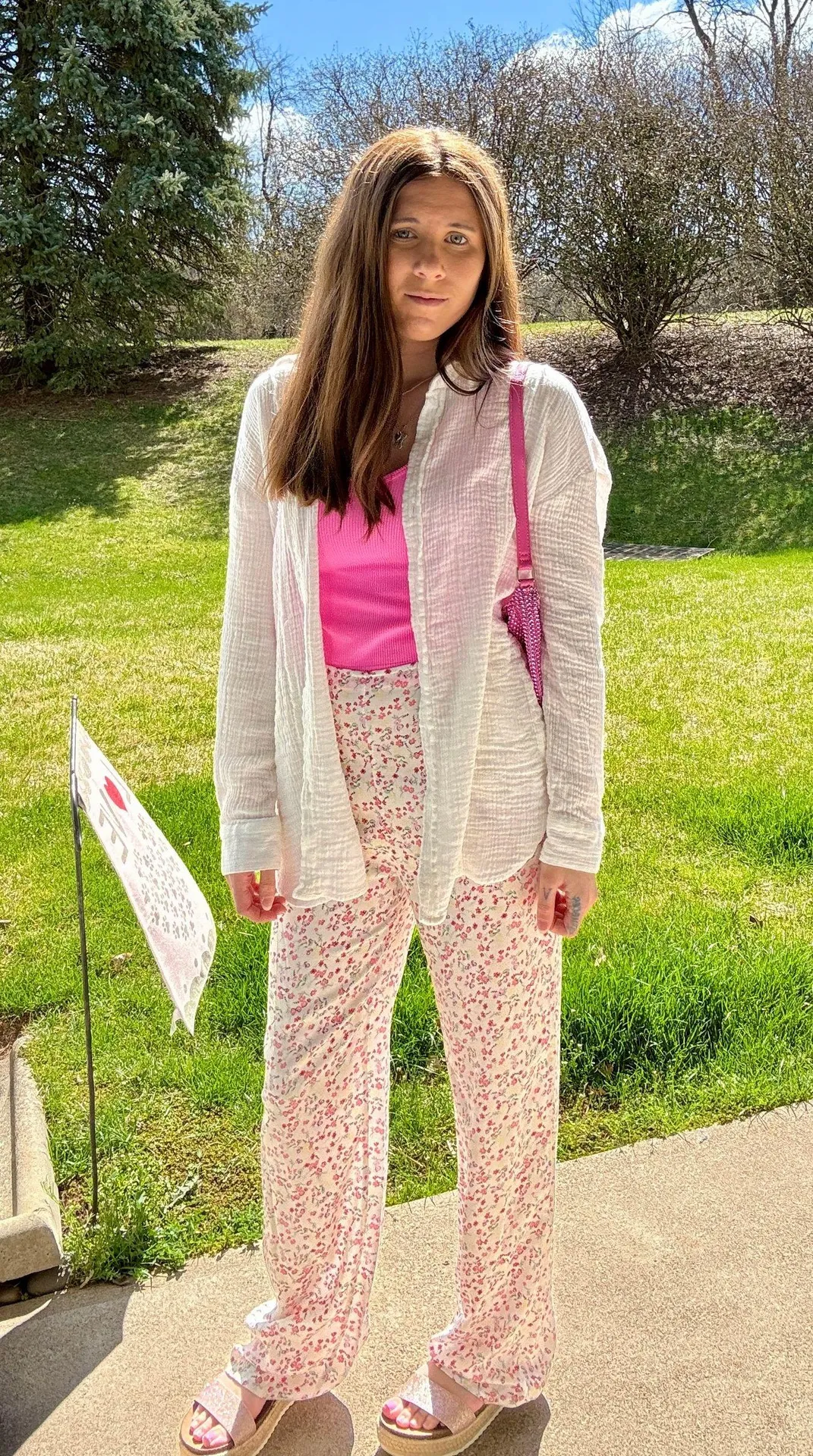 Floral Wide Leg Bottoms - Image 2