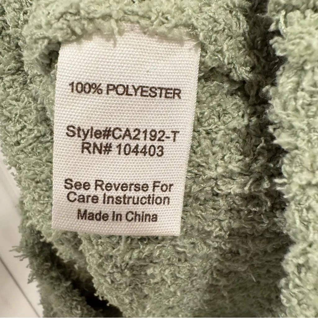 NWT By the River Green Sleeveless Blouse Tank Top Ribbed Knit Cozy Fuzzy - Image 3