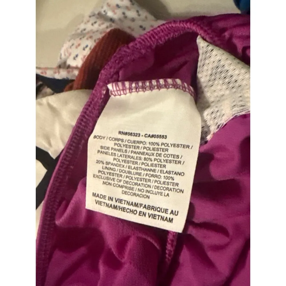 Nike Dri-Fit Running Shorts Purple W/ Orange Trim & Chevron Side Panels M - Image 7