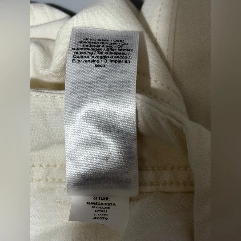 Liverpool Los Angeles Cream/White Los Angeles Rascal Tie Front Cuffed Pant NWT - Image 12