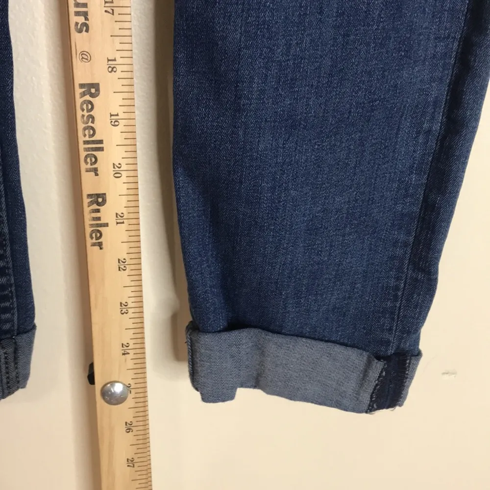 Hudson medium wash distressed cropped denim jeans size 27 - Image 7