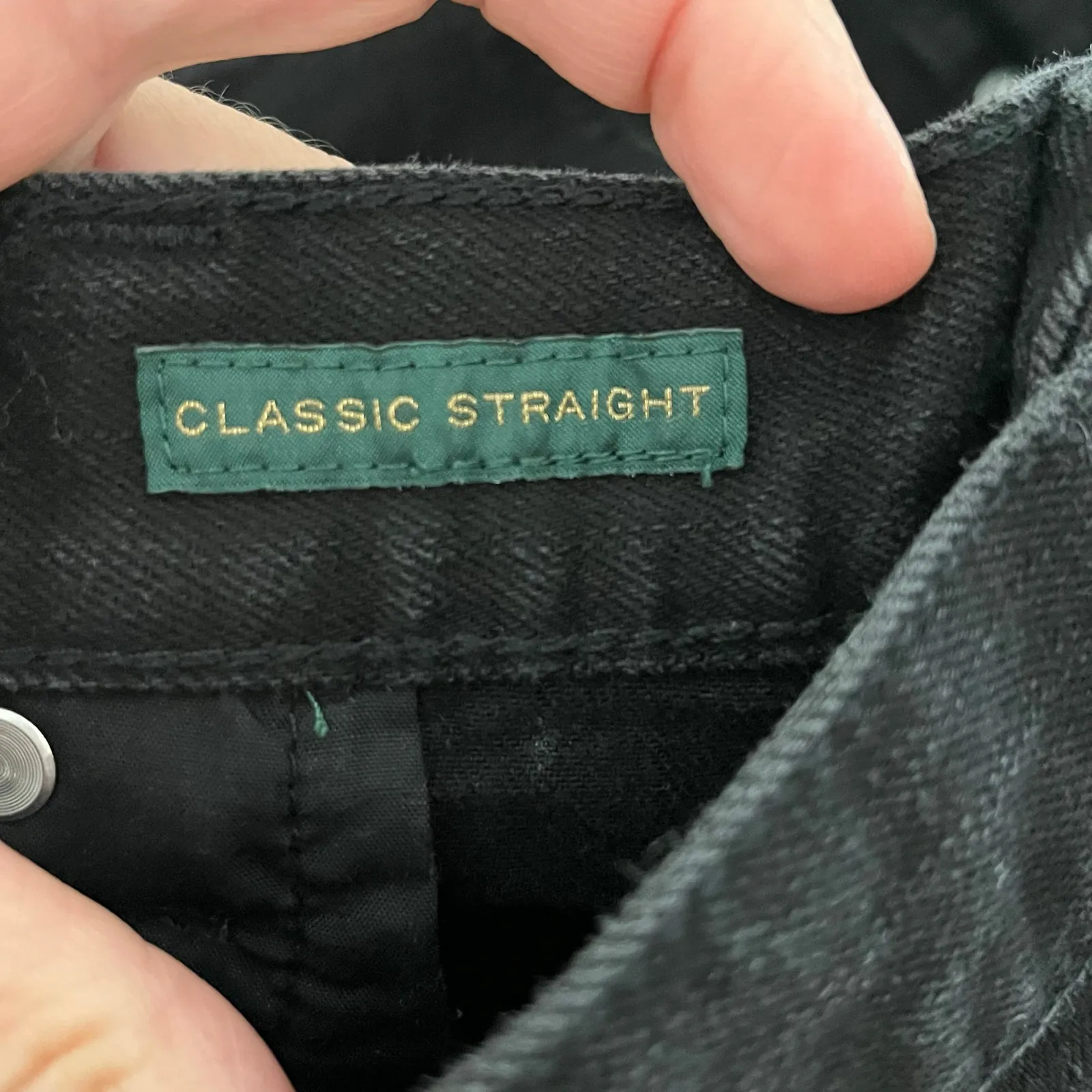 Lauren Ralph Lauren Women's Vintage Black Wash Straight Leg Jeans Size 16W - Image 7