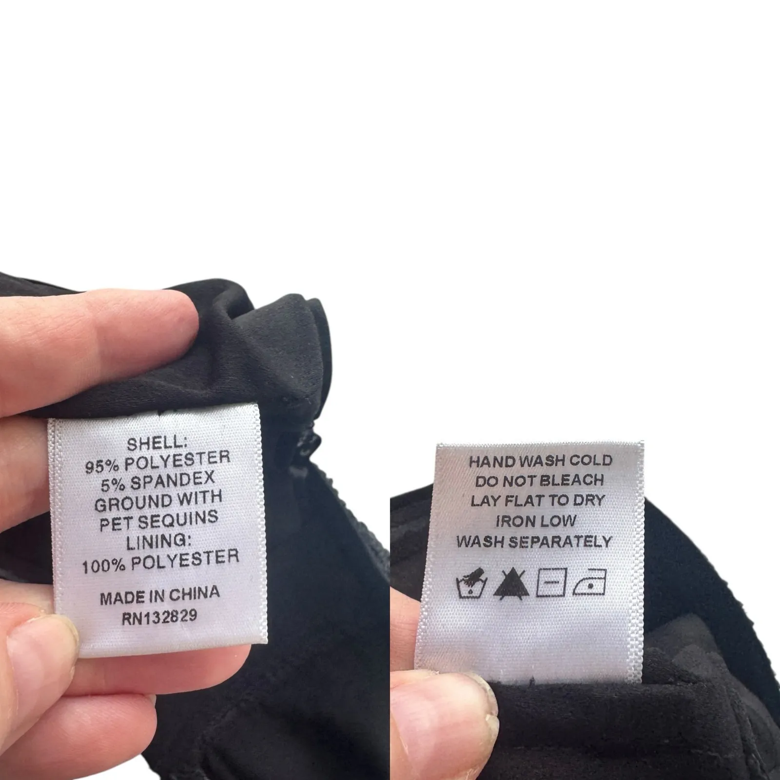 Camila Coelho Calvin Matching‎ Set Strapless Crop Top & Pants Sequin Black Small - Image 6