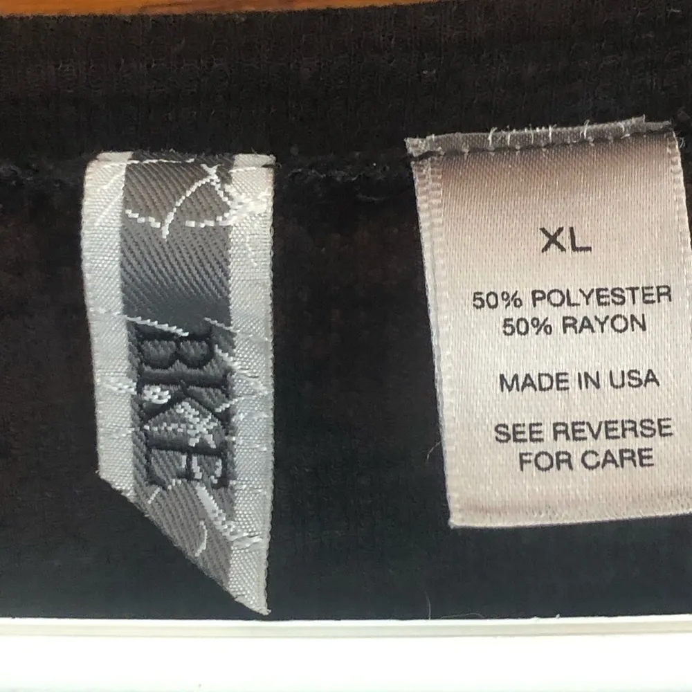 BKE Sheer Black Long Sleeve 3D embellishment sleeve Size XL - Image 3