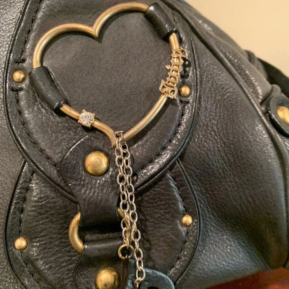 Juicy Couture Black 100% Cowhide Leather Purse - Image 4