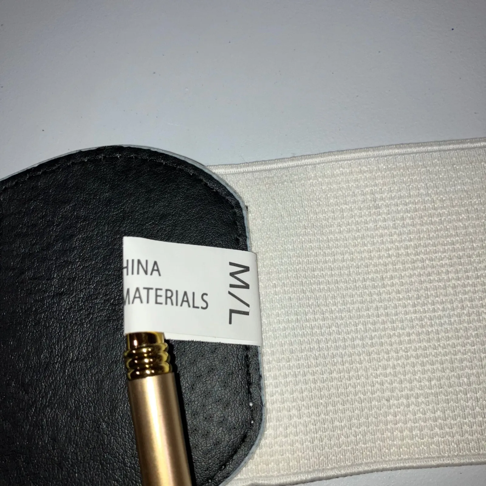 Vintage Y2K Waist Belt Women M/L Elastic Fashion Rhinestone Buckle Statement White - Image 8