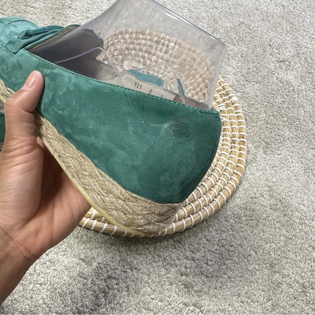 Salvatore Ferragamo Women’s Gancini Espadrilles Flats Shoes Slip On Suede 8B - Image 10