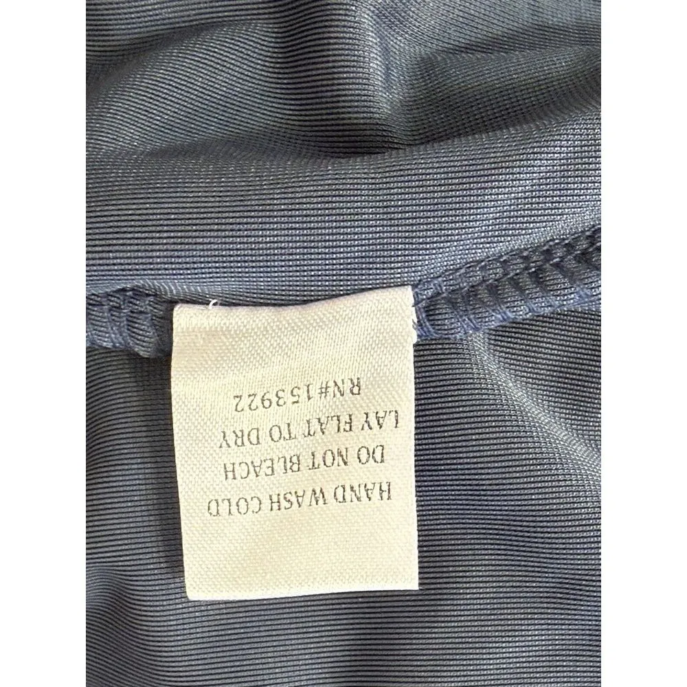 See and Be Seen Deep Blue Velvet‎ Maxi Dress Large Romantic Holiday Party NYE - Image 7