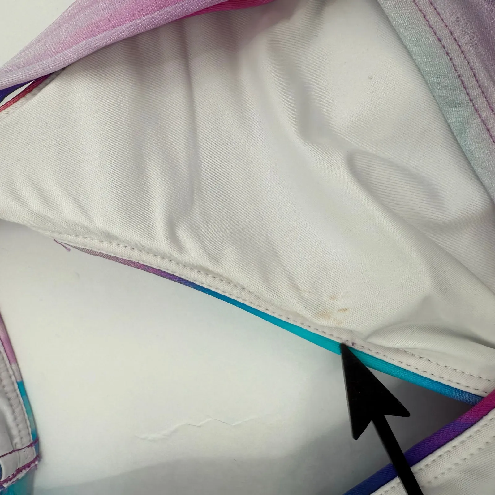 La Blanca Bikini Top Size 10 NEW Sunset Shores Over The Shoulder Underwire NWOT - Image 4