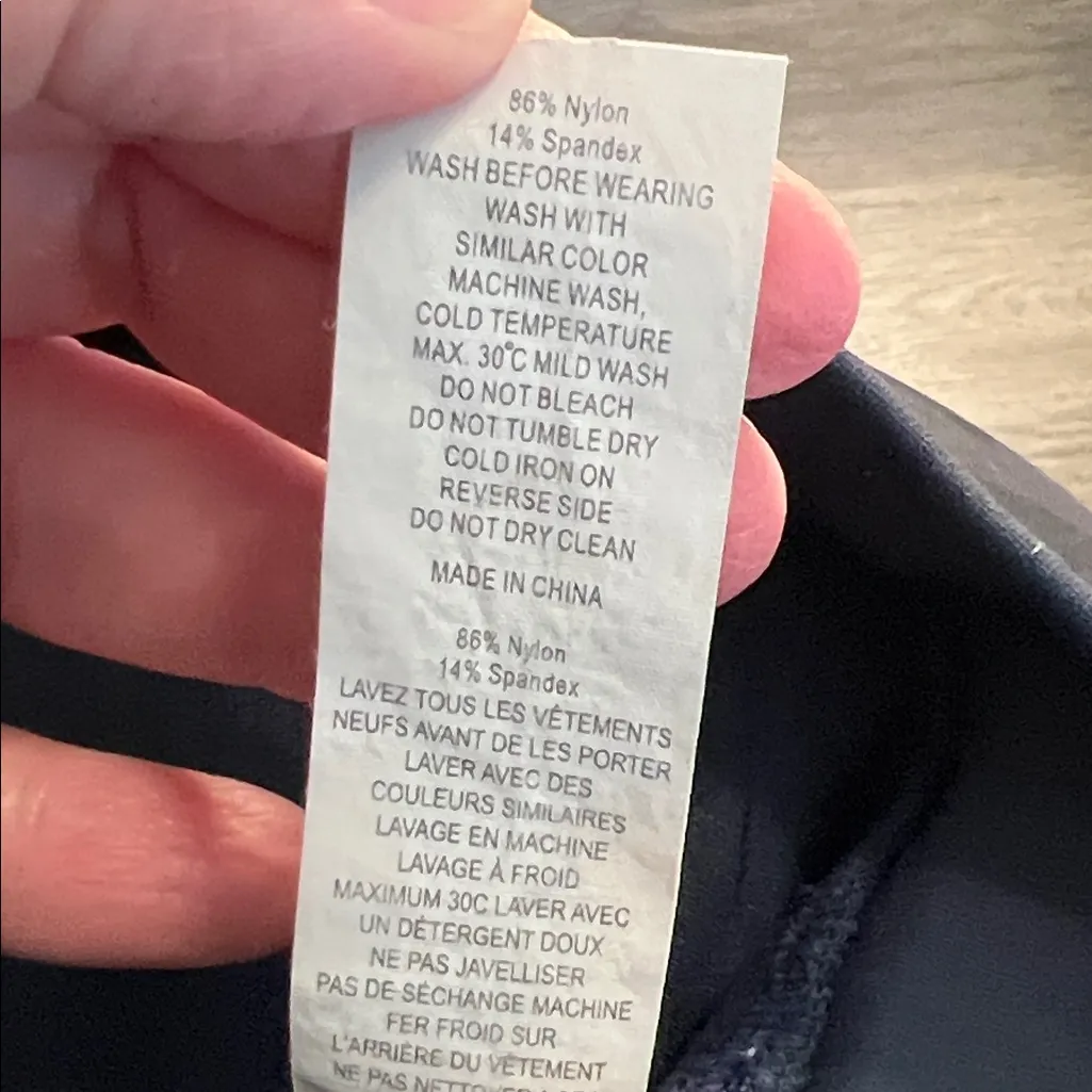 ZYIA Activewear Blue Twilight All Star One More Rep Padded Sports Bra Sz Medium - Image 5