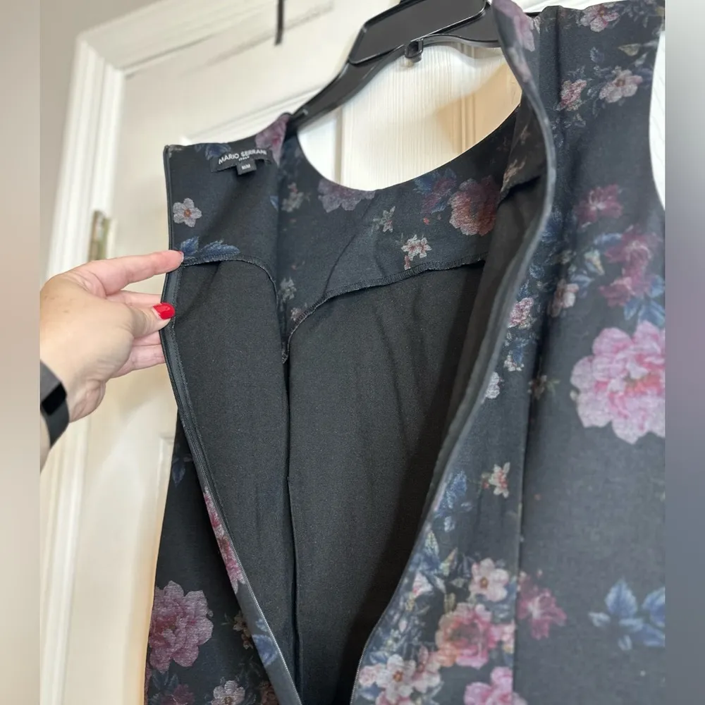 Mario Serrani Floral Dress, Size Medium - Image 9