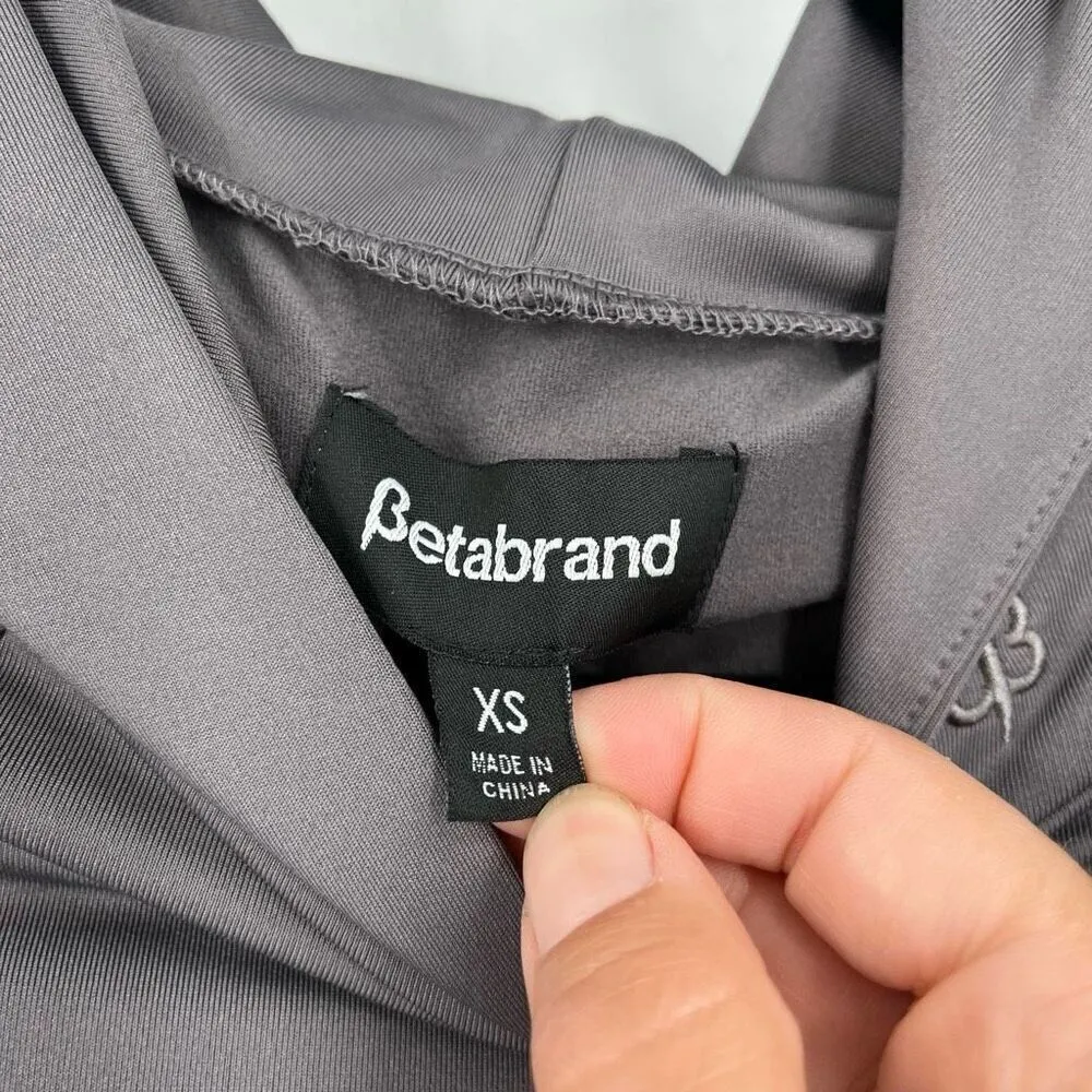 Betabrand Red Eye Travel Dress Gray Hooded Stetch Vacation‎ Size XS - Image 6