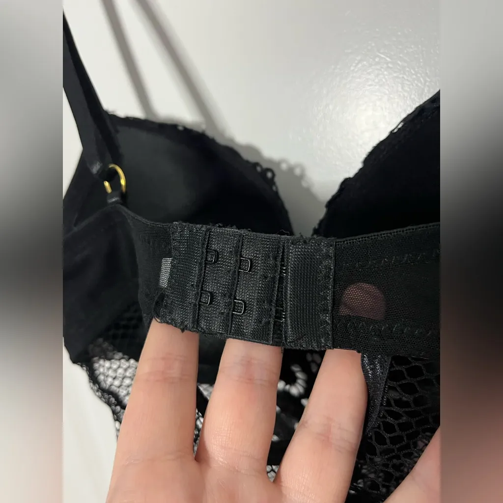 Blackbow NWT Whimsigoth Dark Academia Fishnet Lace Mesh Edgy Alt Bodysuit Sz S Black - Image 12